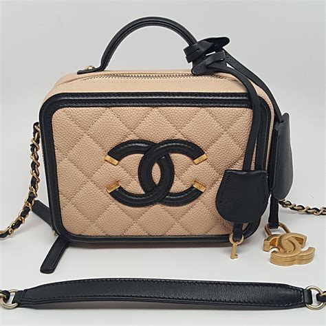 chanel bag beige and black|chanel bag small price.